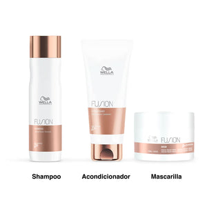 Wella Fusion Kit - Shampoo/Acondicionador/Mascarilla