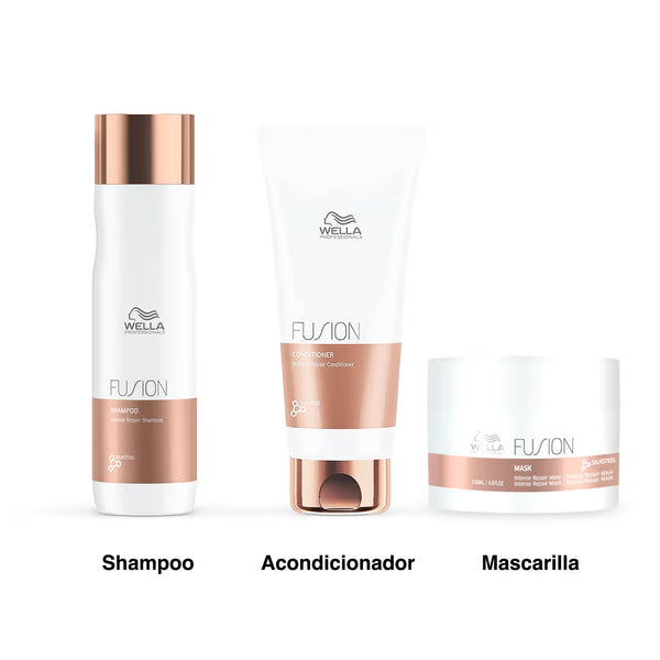 Wella Fusion Kit - Shampoo/Acondicionador/Mascarilla